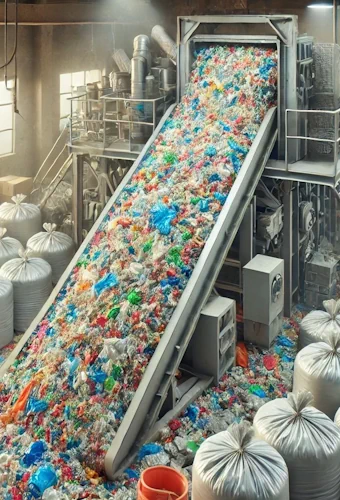 Переработка пластика на предприятии